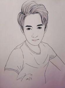 明星线稿图,揭开明星轮廓之美